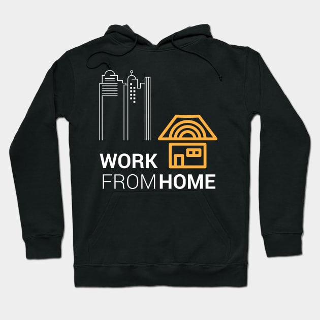 Work from home Hoodie by artfarissi